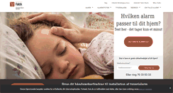 Desktop Screenshot of falckalarm.dk