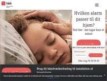 Tablet Screenshot of falckalarm.dk